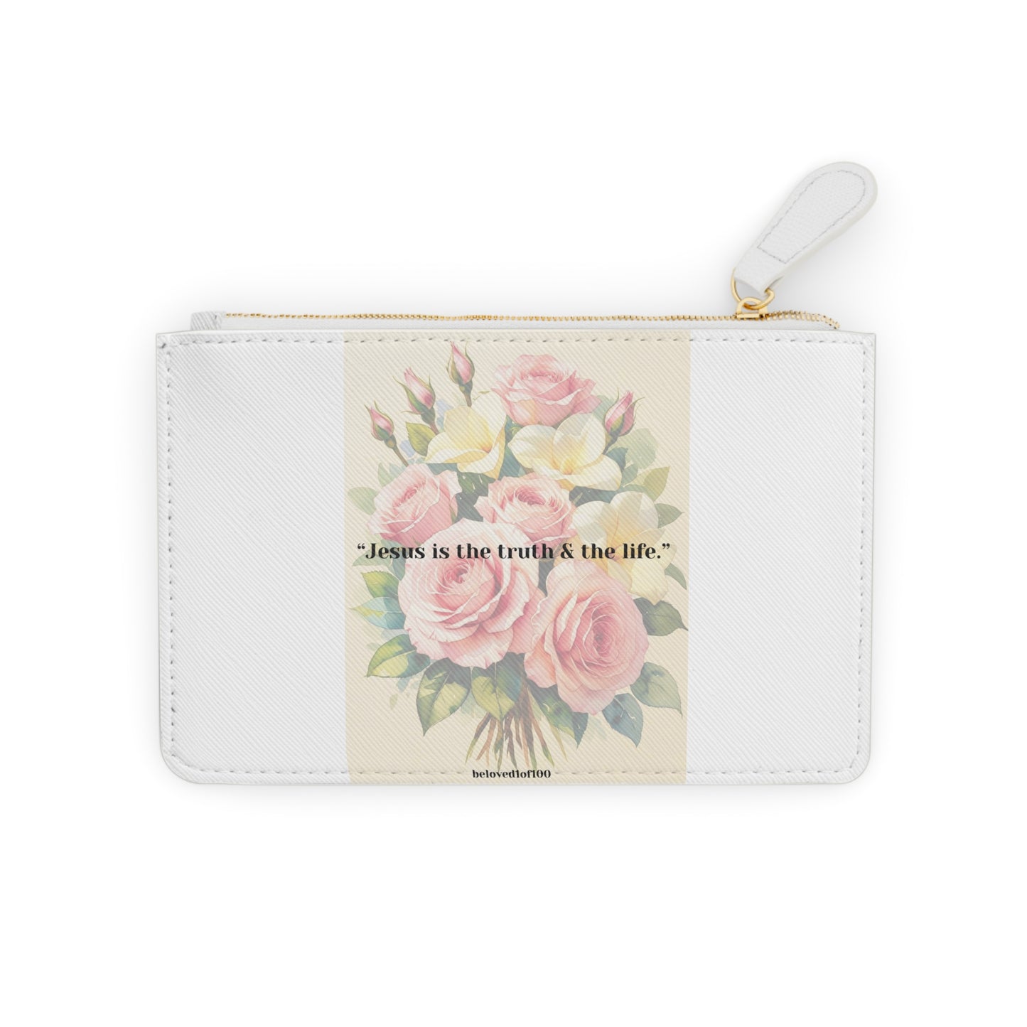 Mini Clutch Bag- Gardenia Rose Pattern