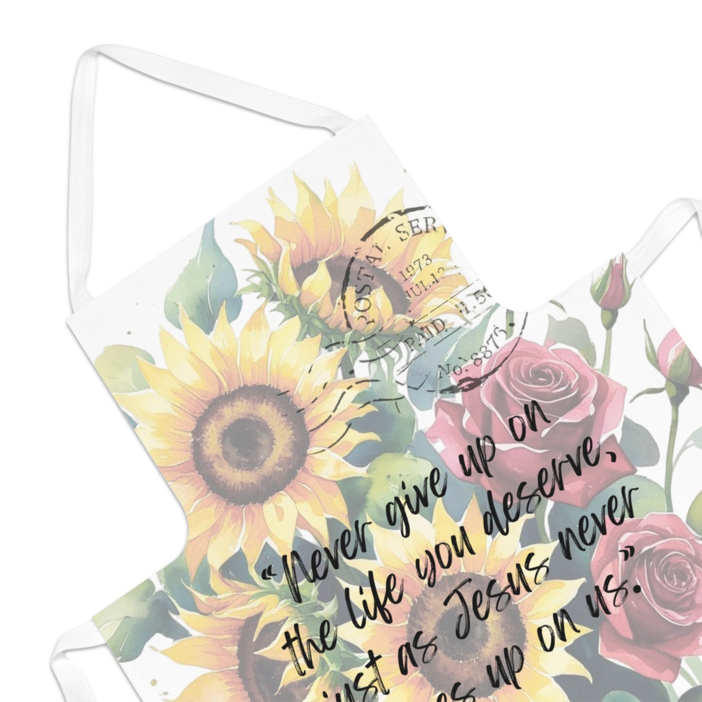 Apron - Sunflower Rose Pattern
