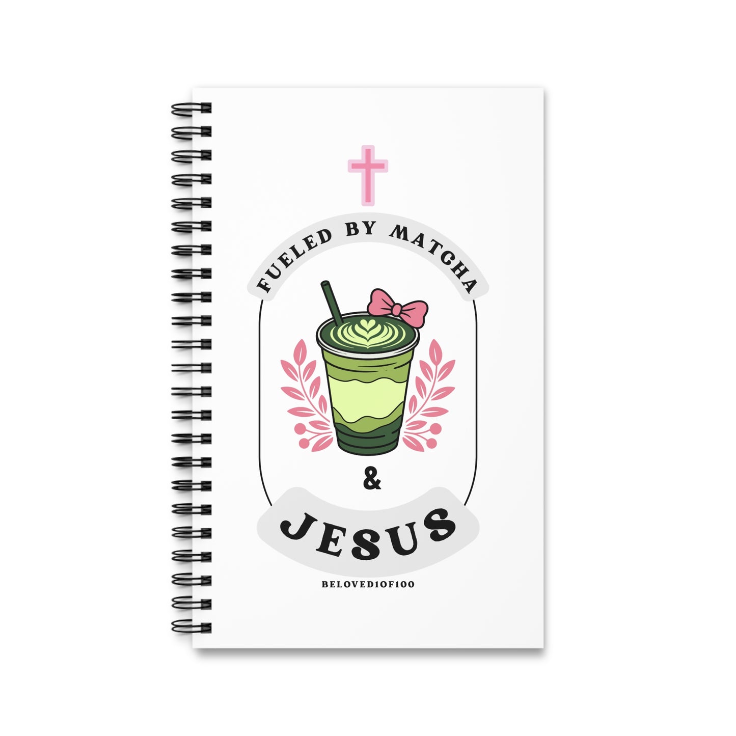 Spiral Notebook- Matcha & Jesus