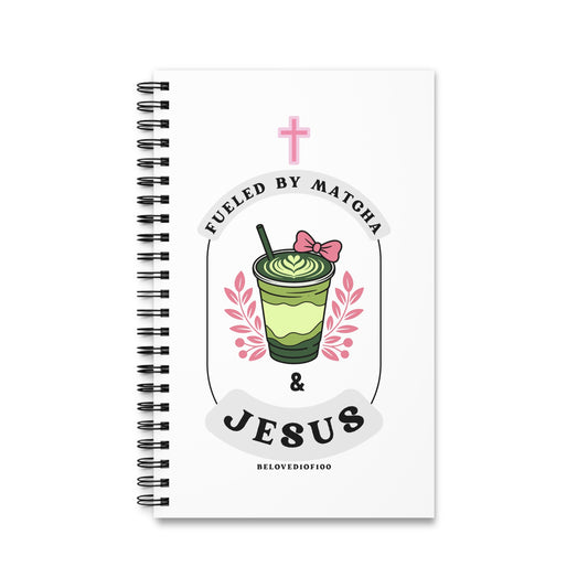 Spiral Notebook- Matcha & Jesus