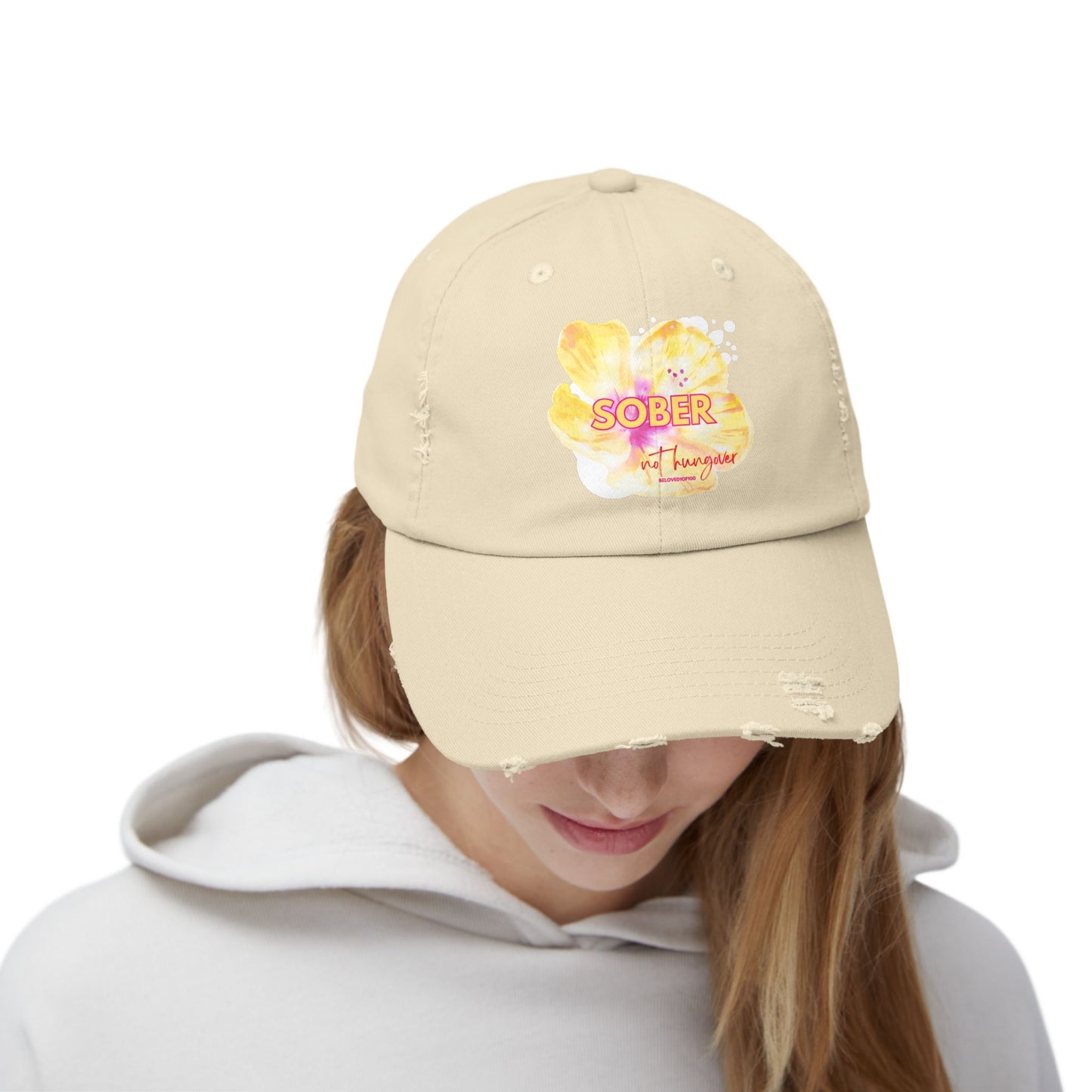 Distressed Cap - Sober not hungover