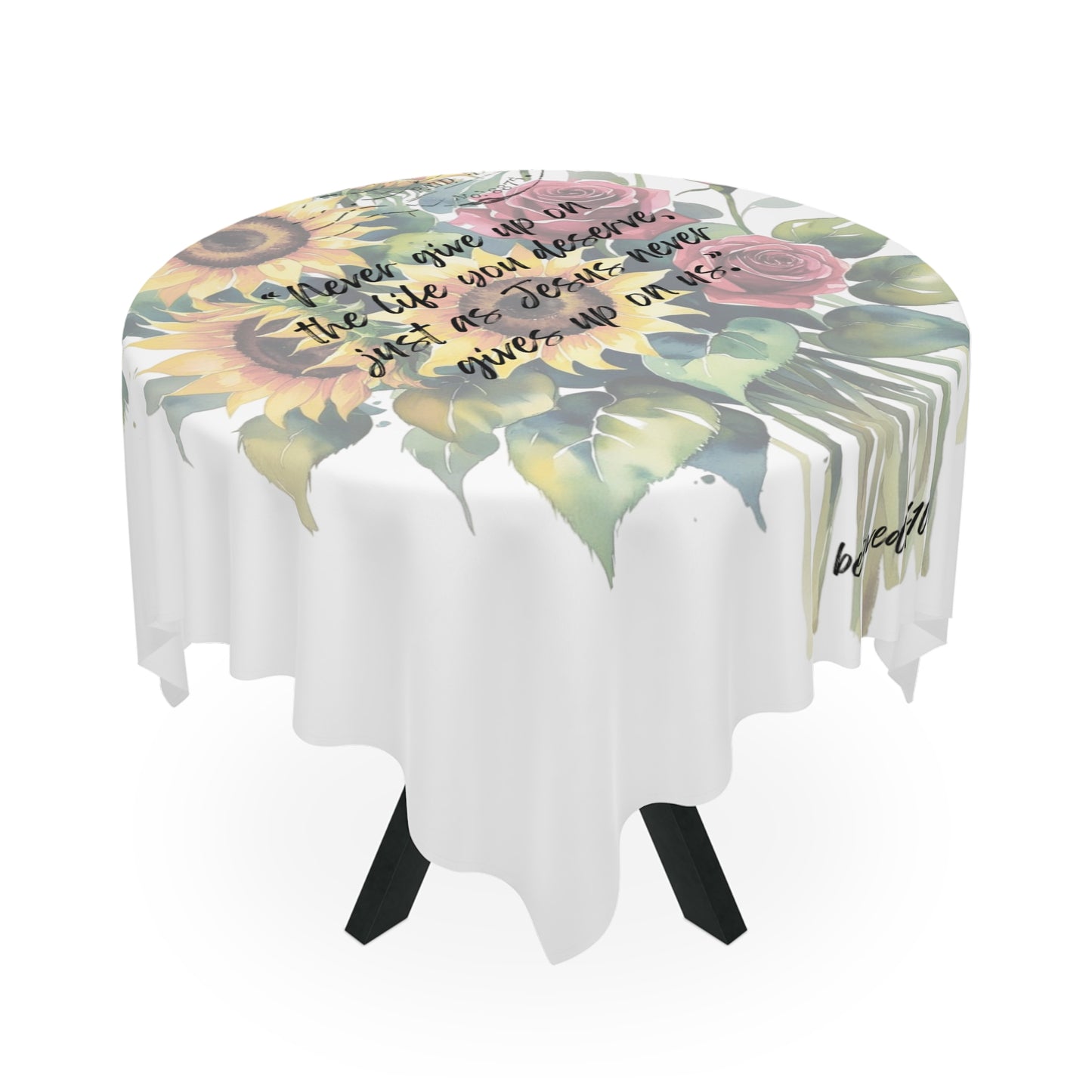 Tablecloth - Sunflower Rose Pattern