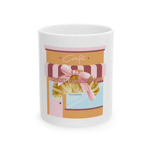 Ceramic Mug- Christ & Croissants