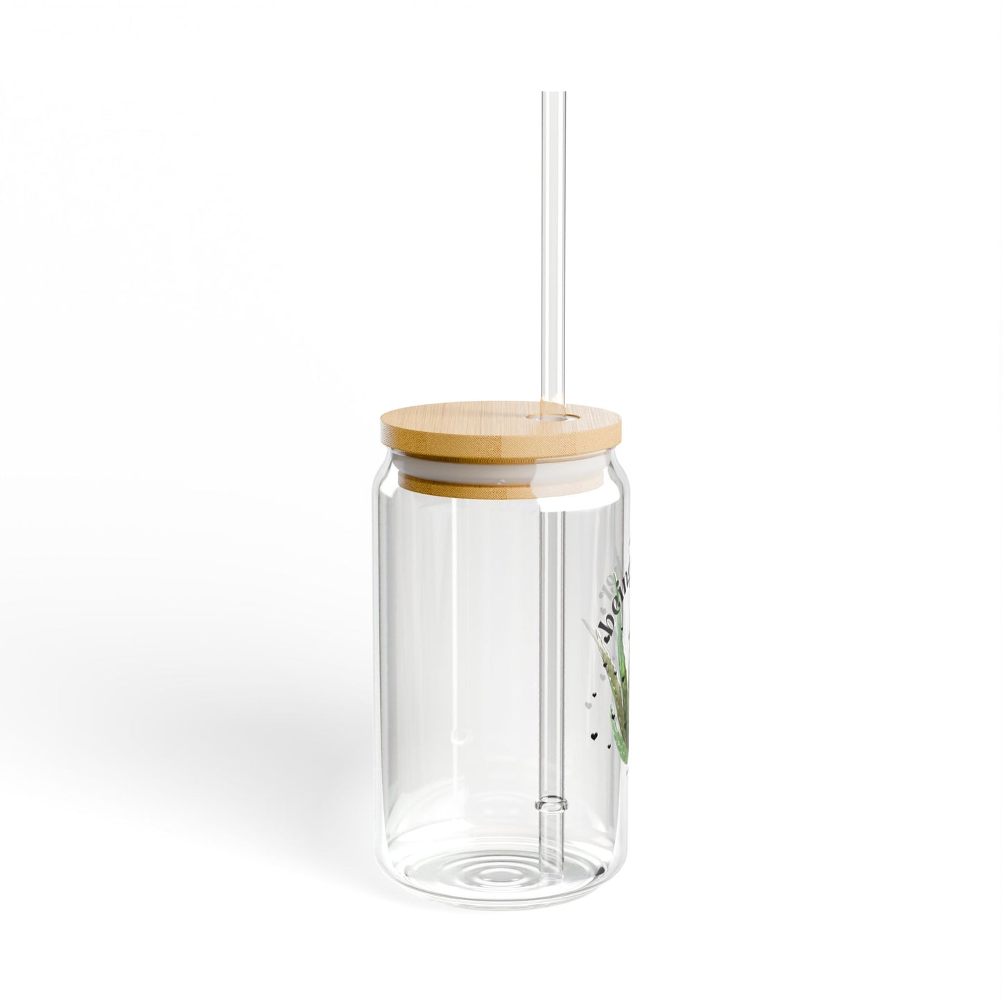 Glass Cup- Aloe being sober