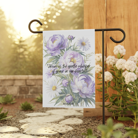 Garden & House Banner - Purple Lilly Pattern