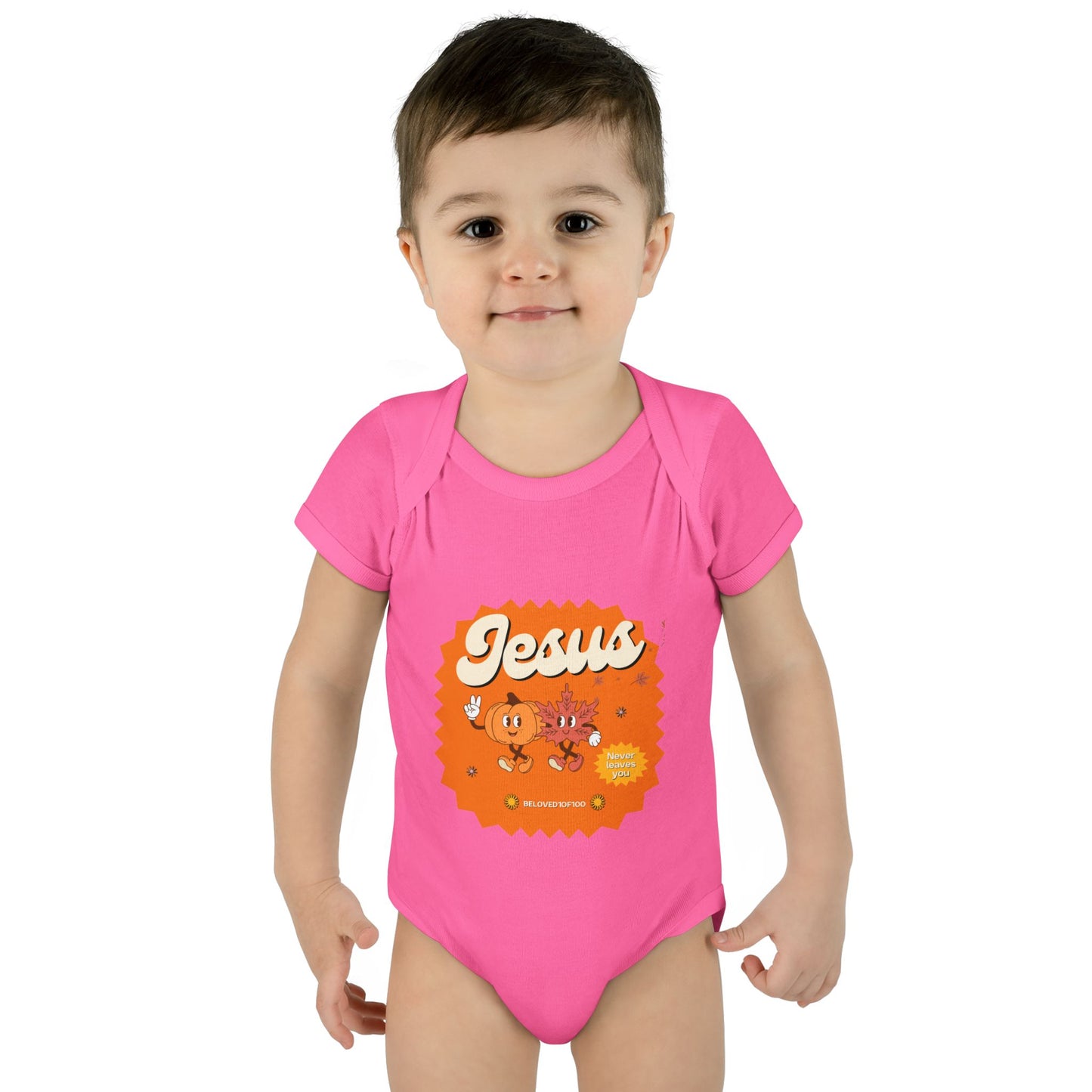 Infant/Toddler Onsie - Jesus Never Leaves