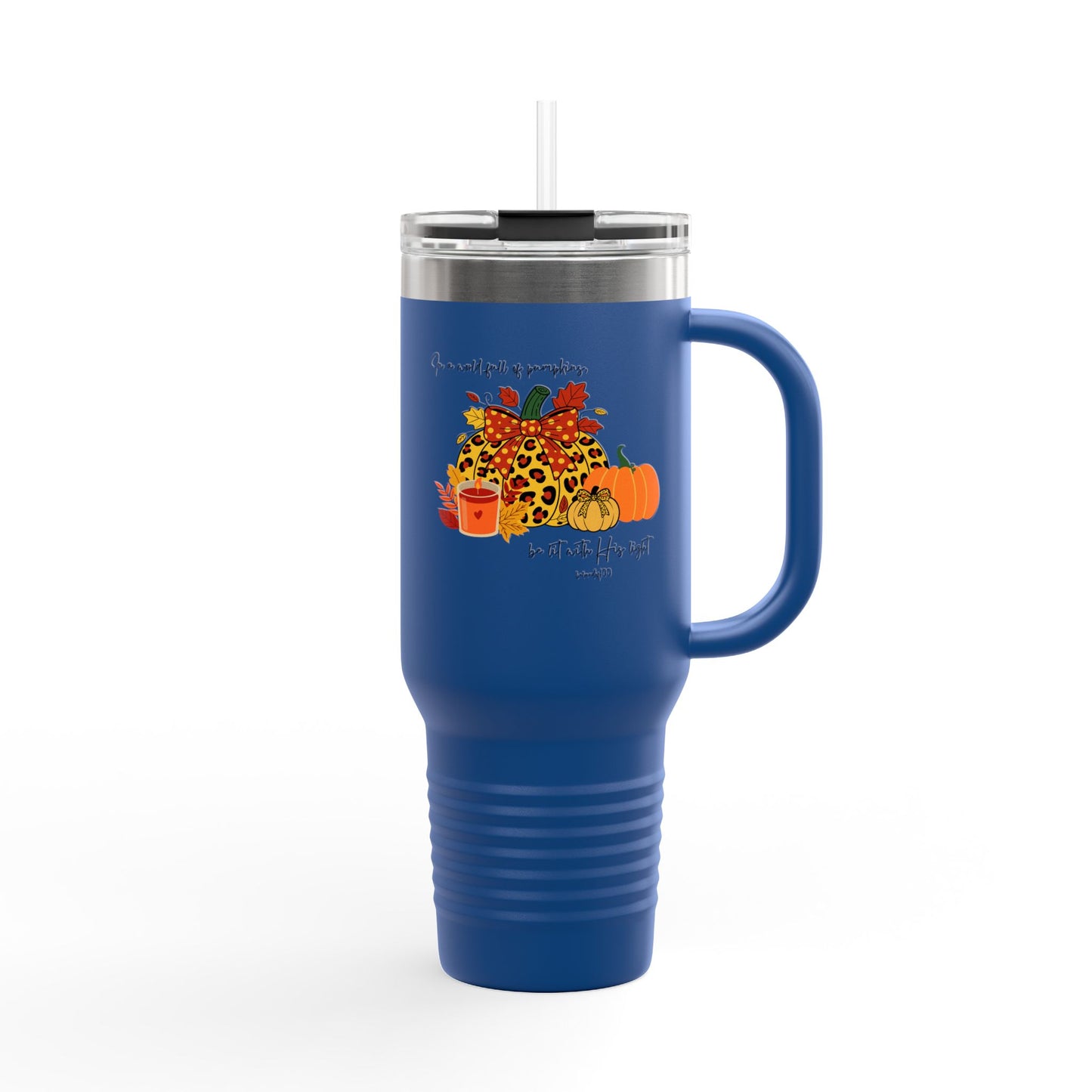 Insulated Travel Mug, 40oz  - Pumpkins
