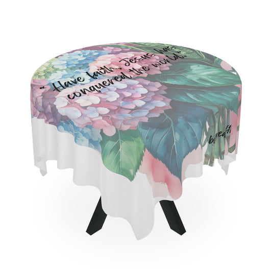 Tablecloth -Hydrangea Snake Plant Pattern
