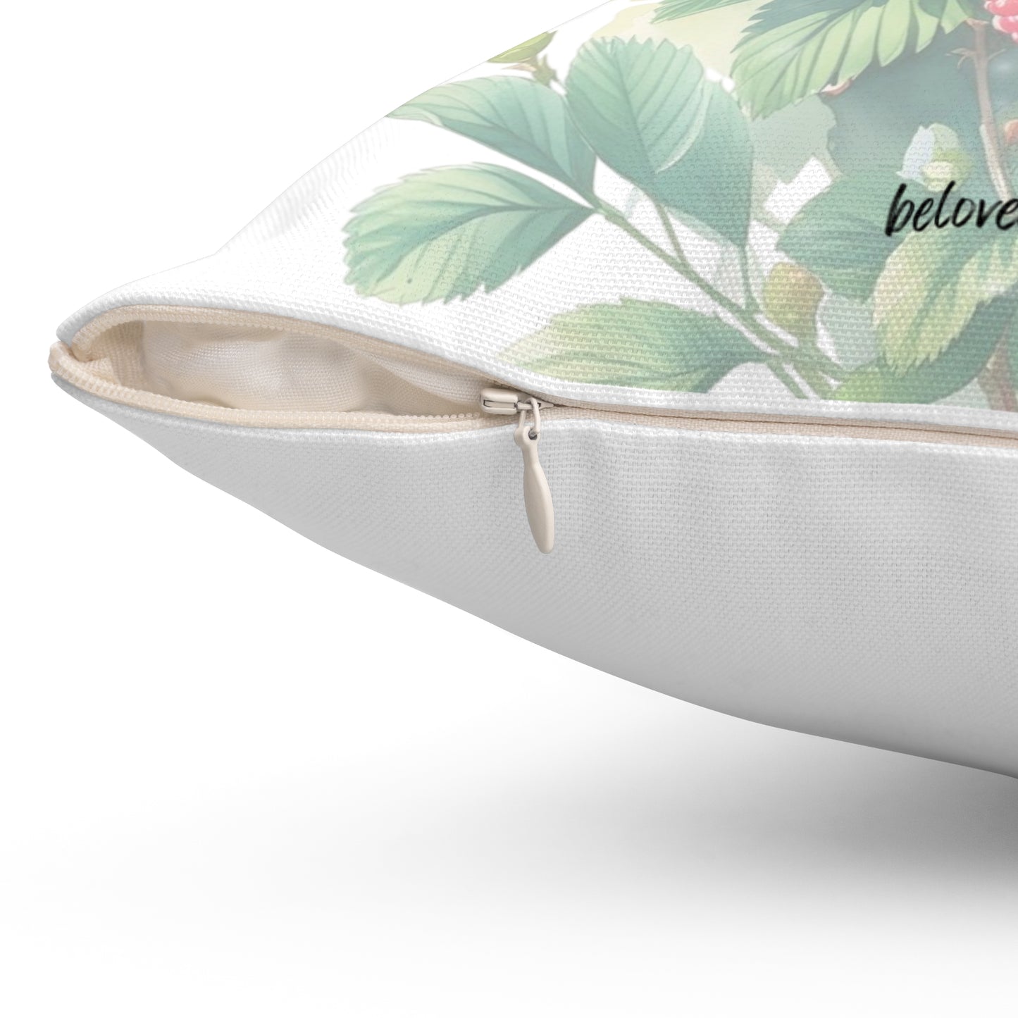 Throw Pillow- Raspberry Jasmine Pattern