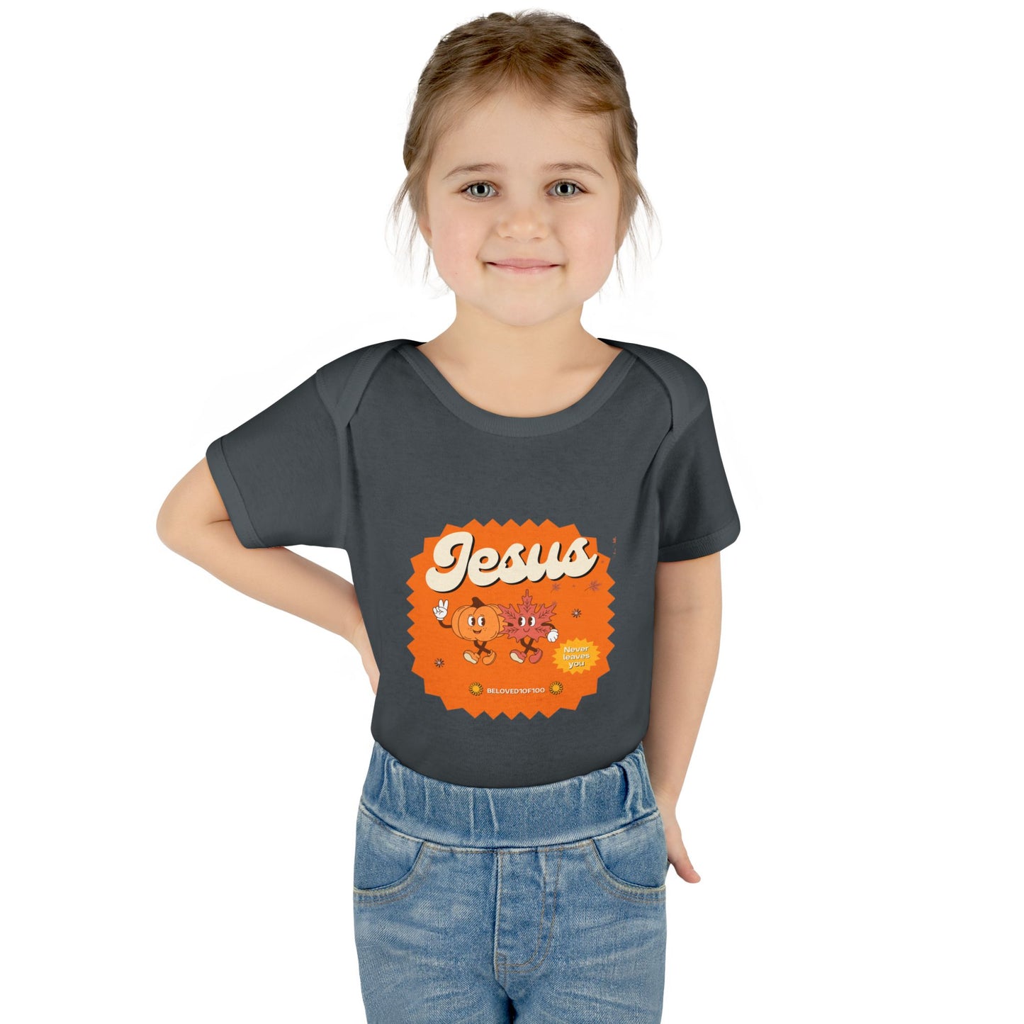 Infant/Toddler Onsie - Jesus Never Leaves