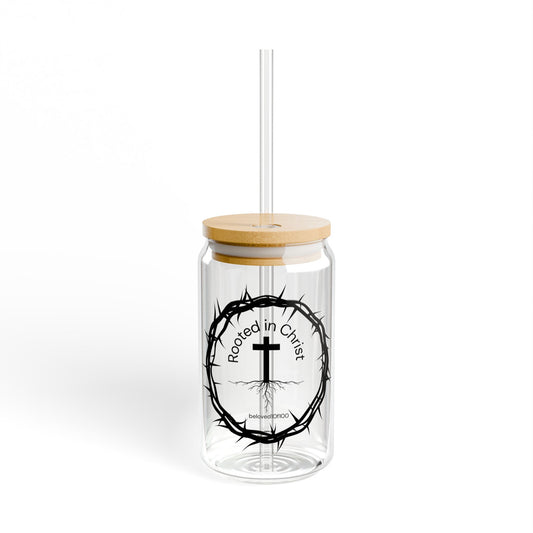 Glass Tumbler- Rooted in Christ