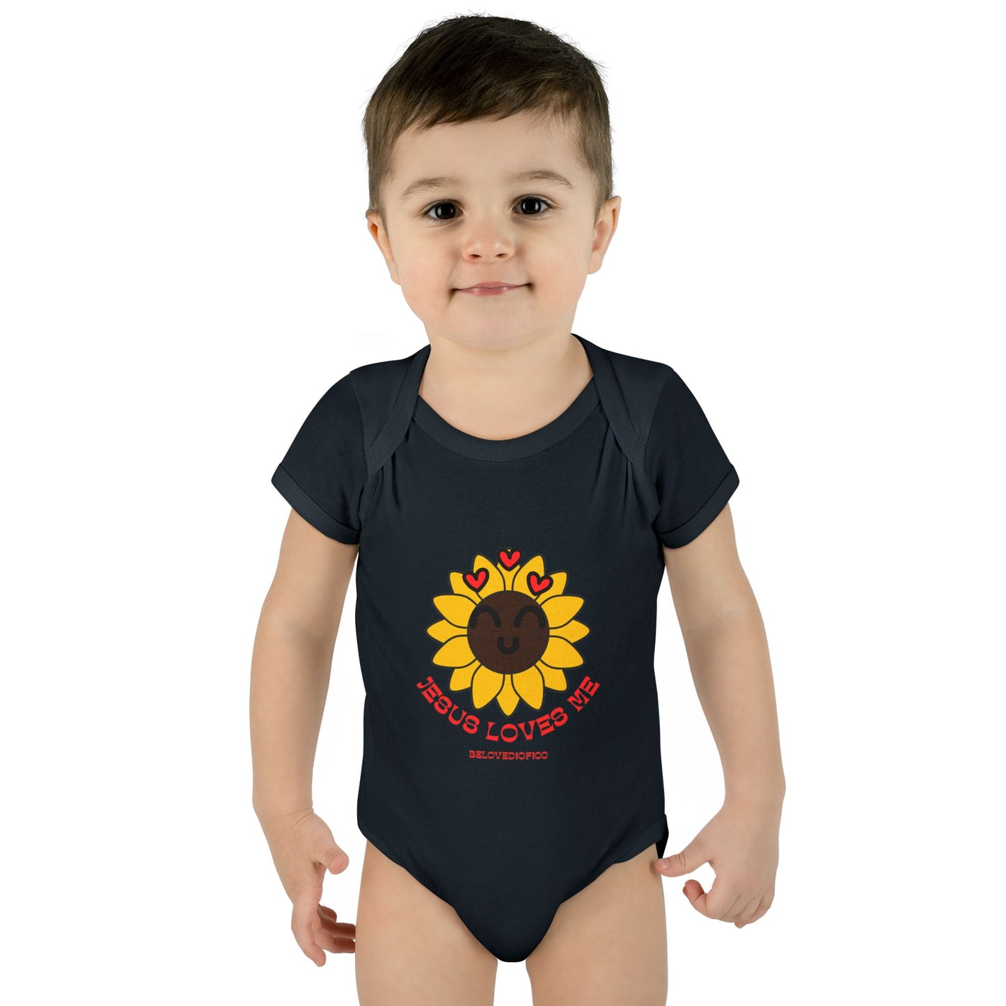 Infant/Toddler Onsie - Jesus Loves Me Sunflower