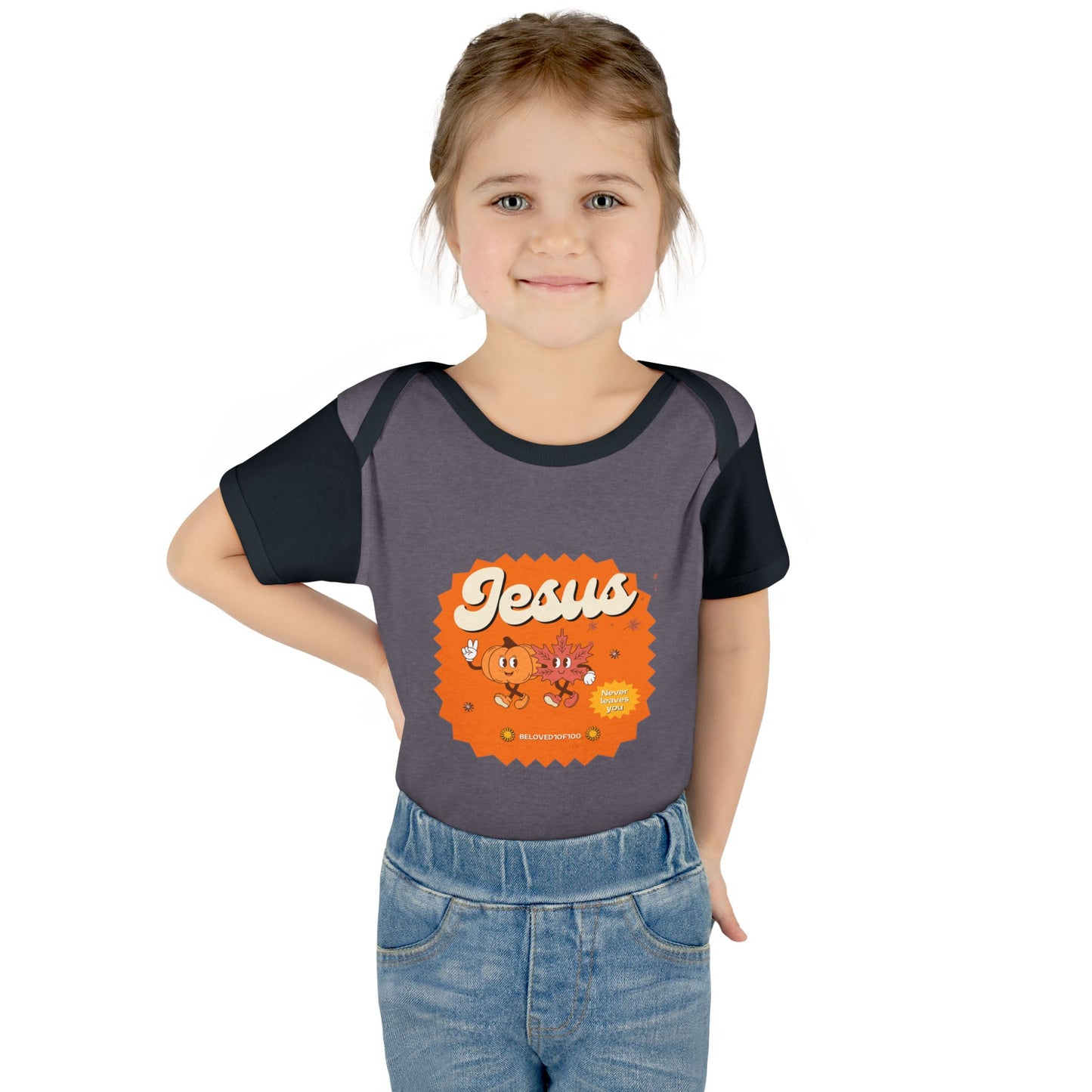 Infant/Toddler Onsie - Jesus Never Leaves