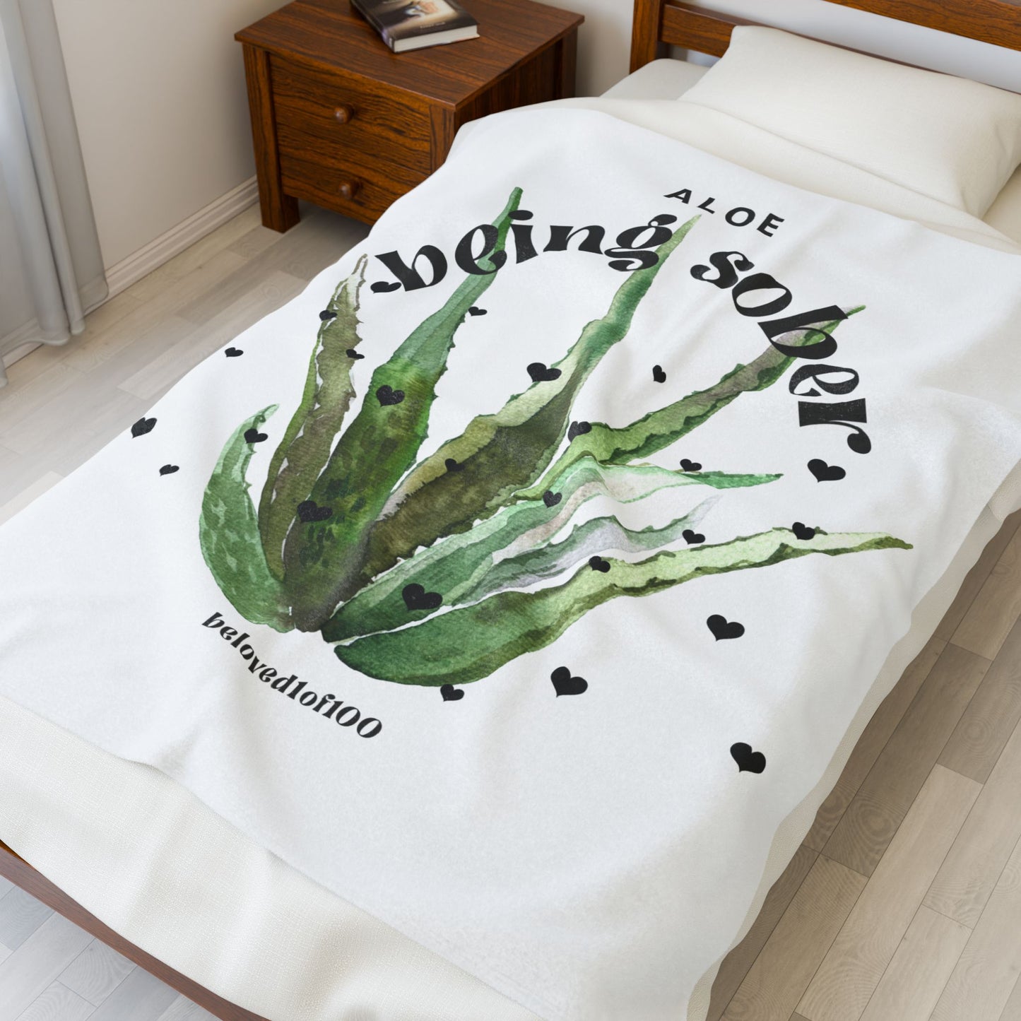 Plush Blanket- Aloe being sober