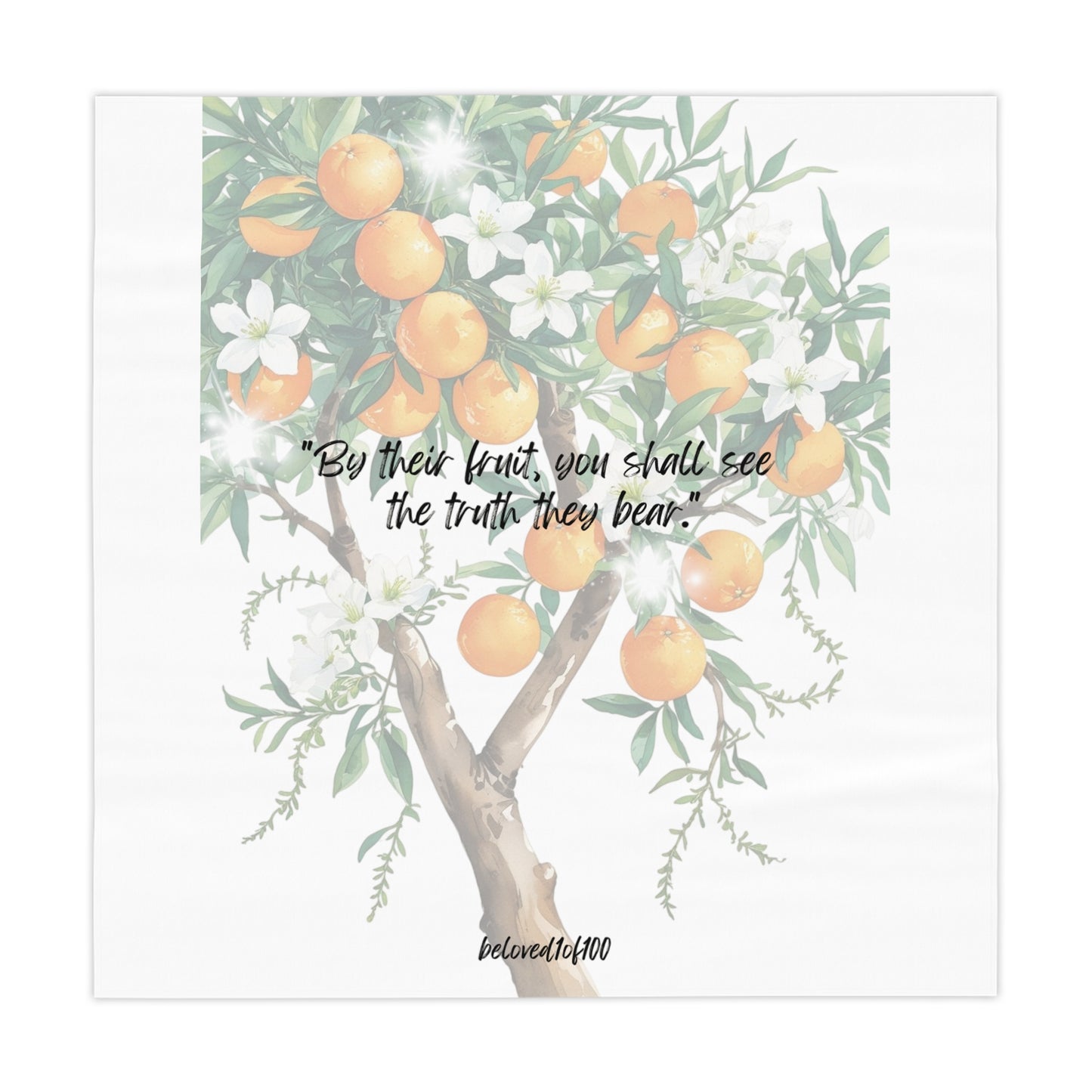 Tablecloth - Orange Jasmine Pattern