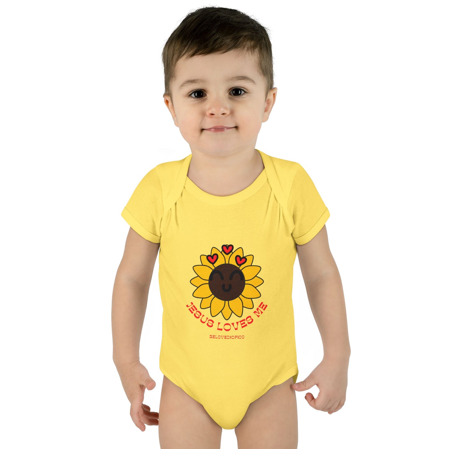 Infant/Toddler Onsie - Jesus Loves Me Sunflower