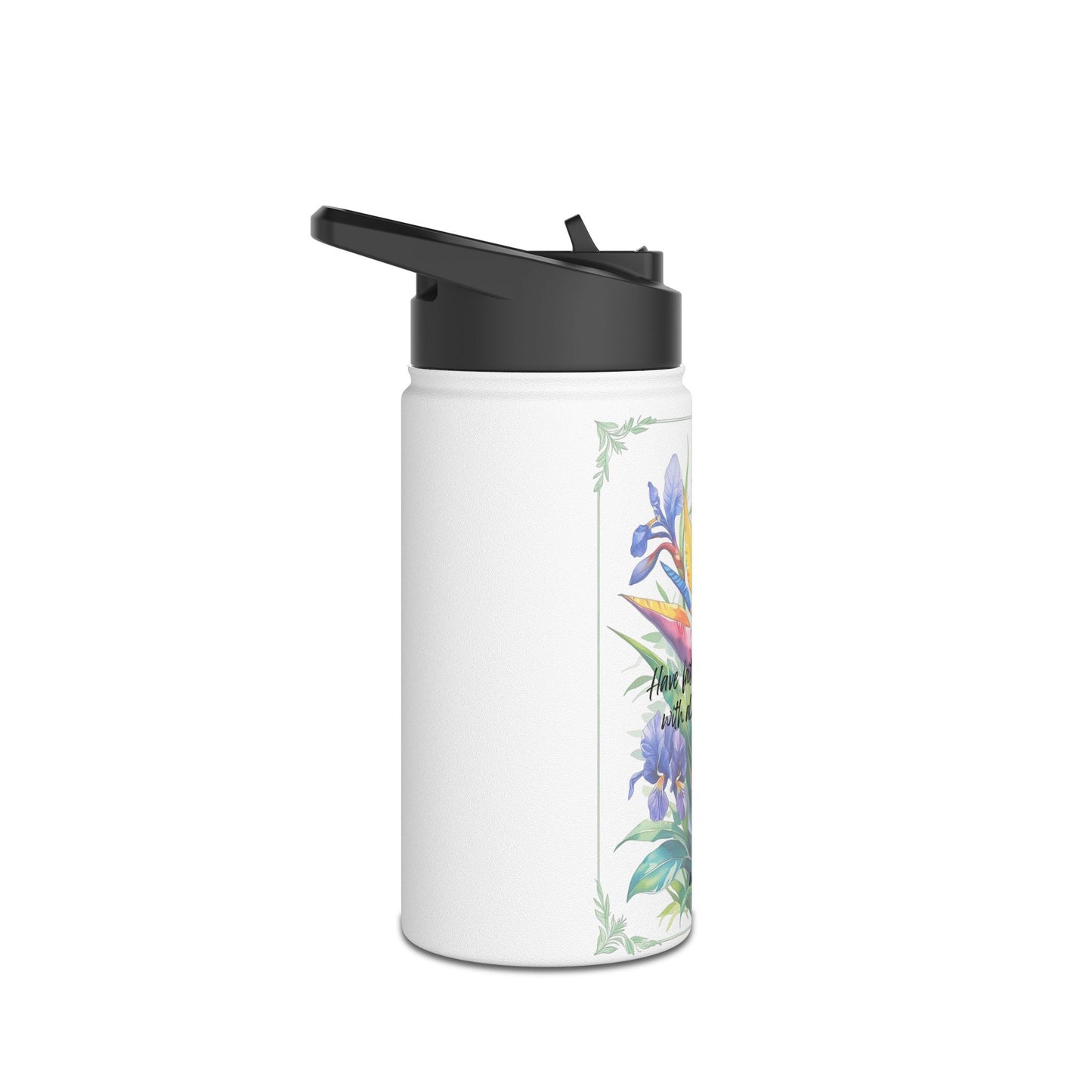 Tumbler- Bird of Paradise African Violet Pattern
