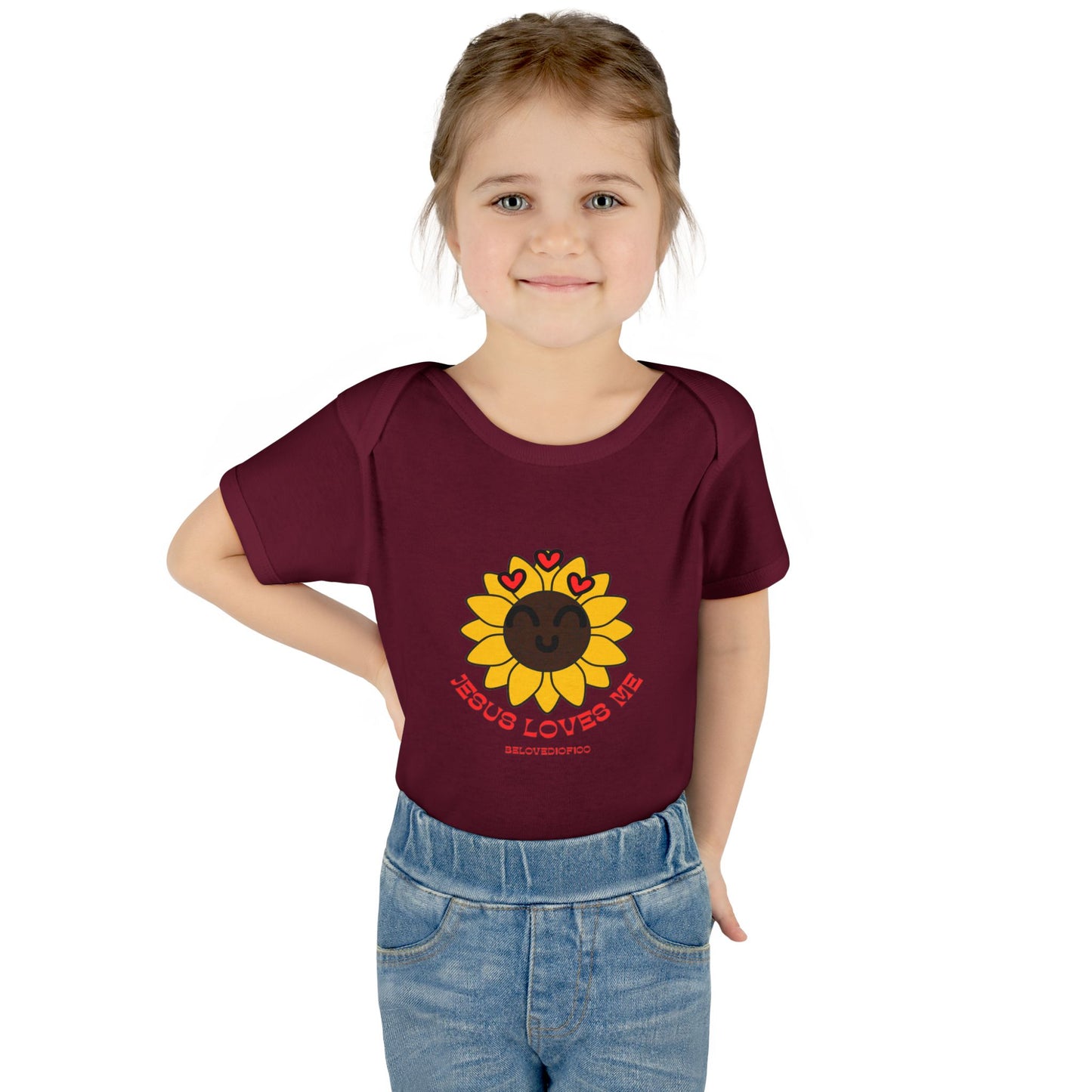 Infant/Toddler Onsie - Jesus Loves Me Sunflower