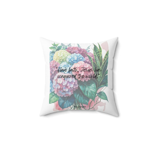 Throw Pillow- Hydrangea Snake Pattern Pattern