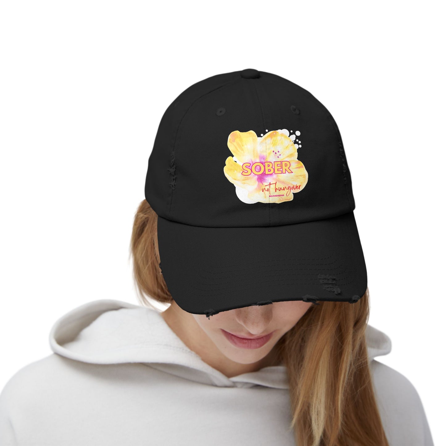 Distressed Cap - Sober not hungover