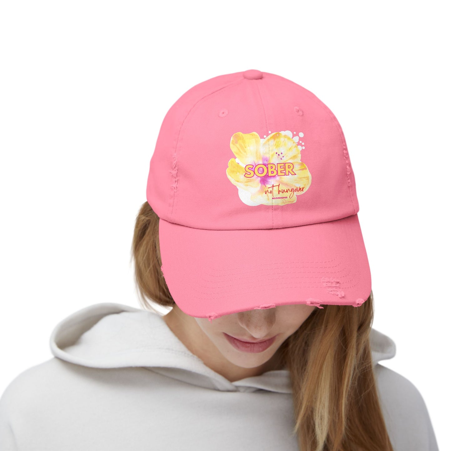 Distressed Cap - Sober not hungover
