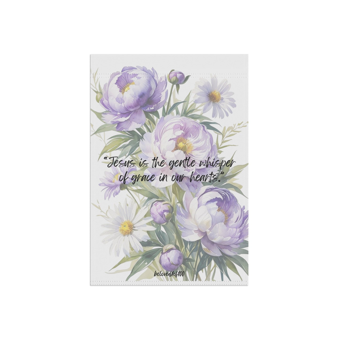 Garden & House Banner - Purple Lilly Pattern