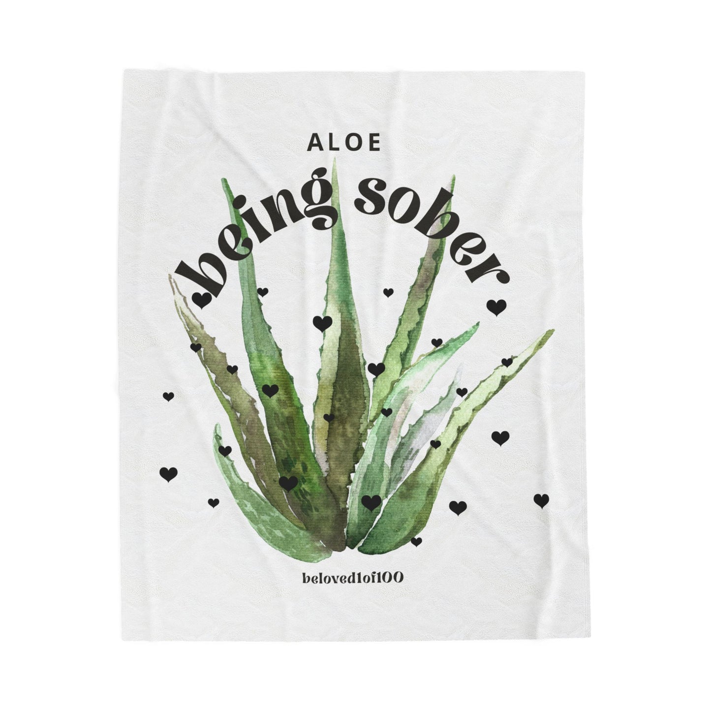 Plush Blanket- Aloe being sober