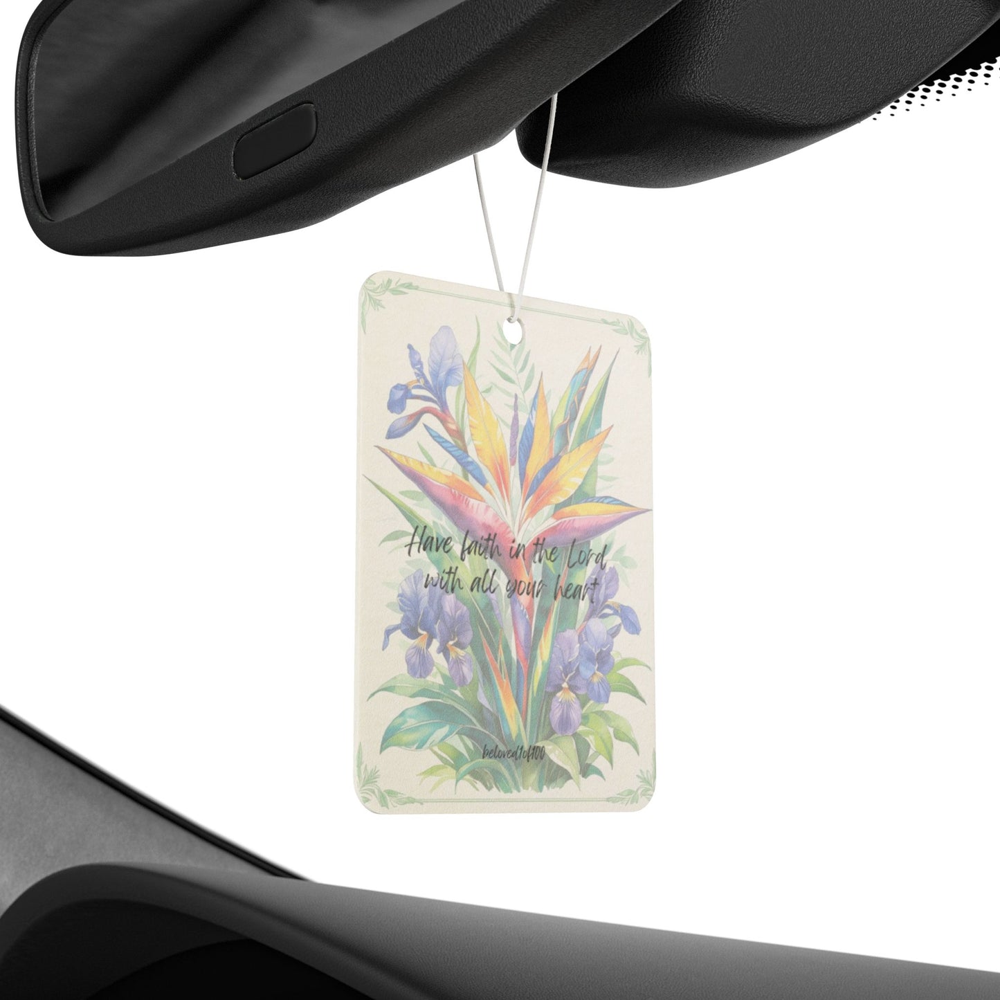 Air Freshener- Bird of Paradise African Violet Pattern