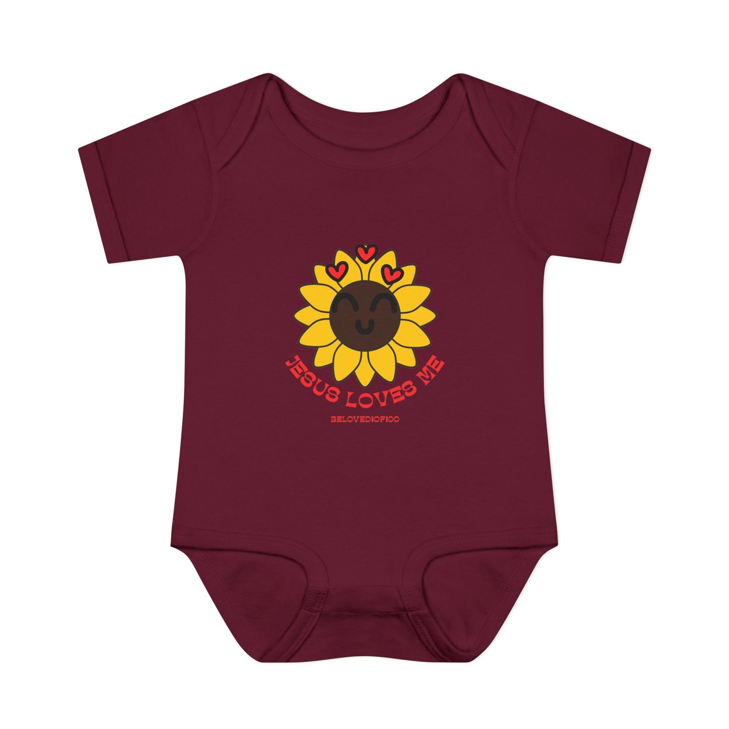 Infant/Toddler Onsie - Jesus Loves Me Sunflower