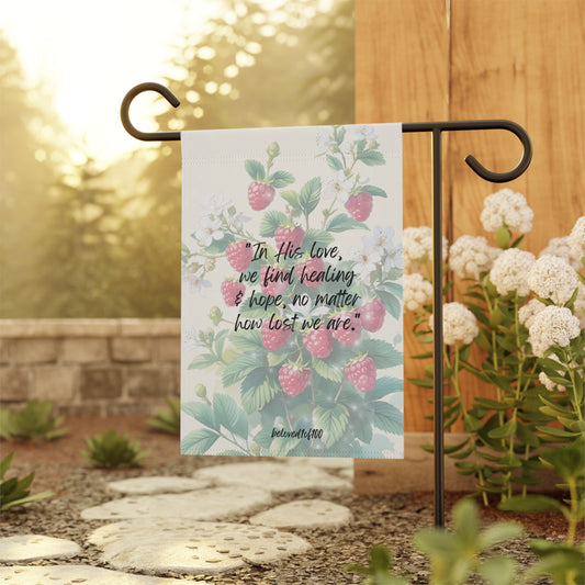 Garden & House Banner - Raspberry Jasmine Pattern