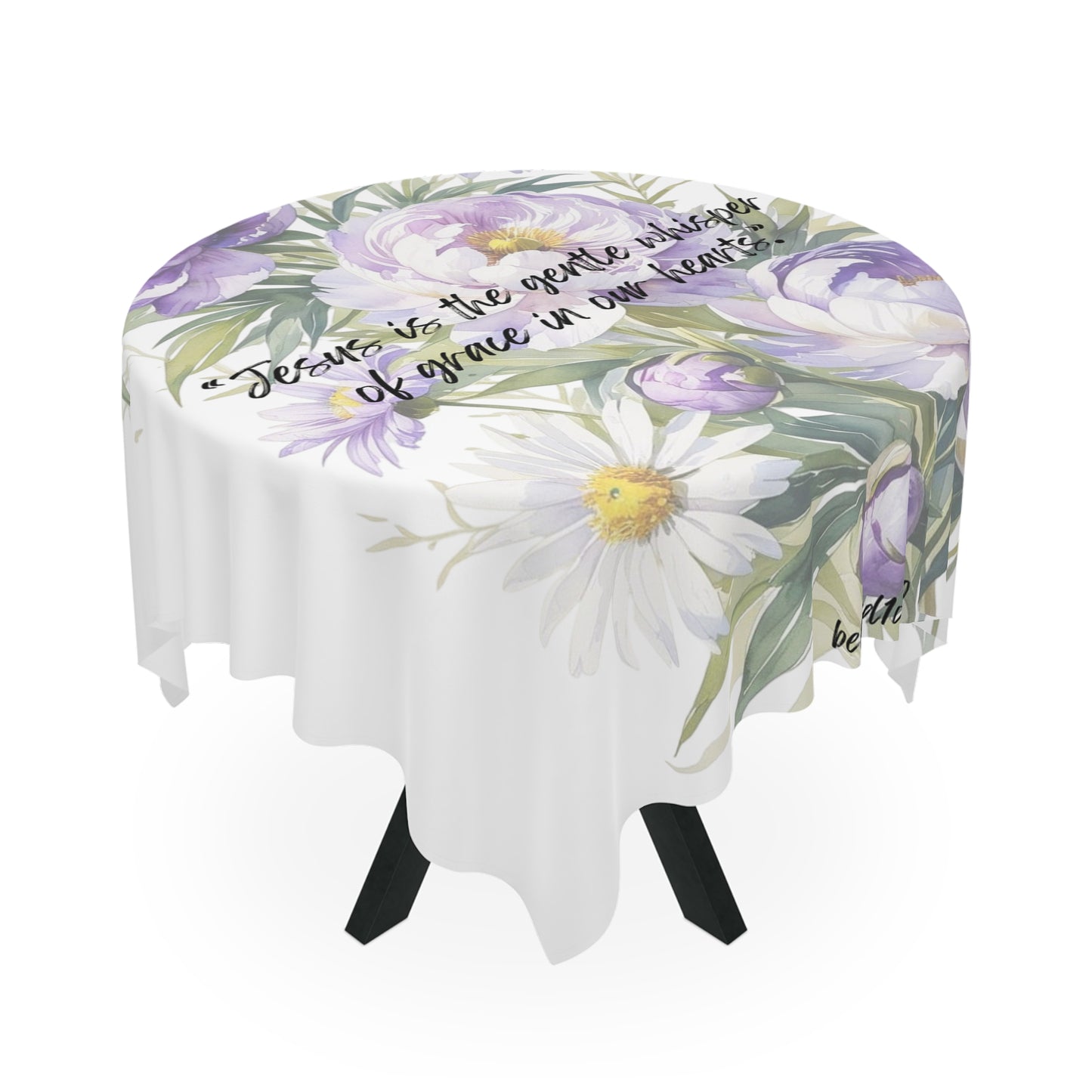 Tablecloth - Purple Lilly Pattern