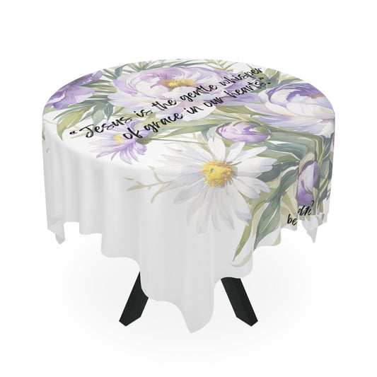 Tablecloth - Purple Lilly Pattern