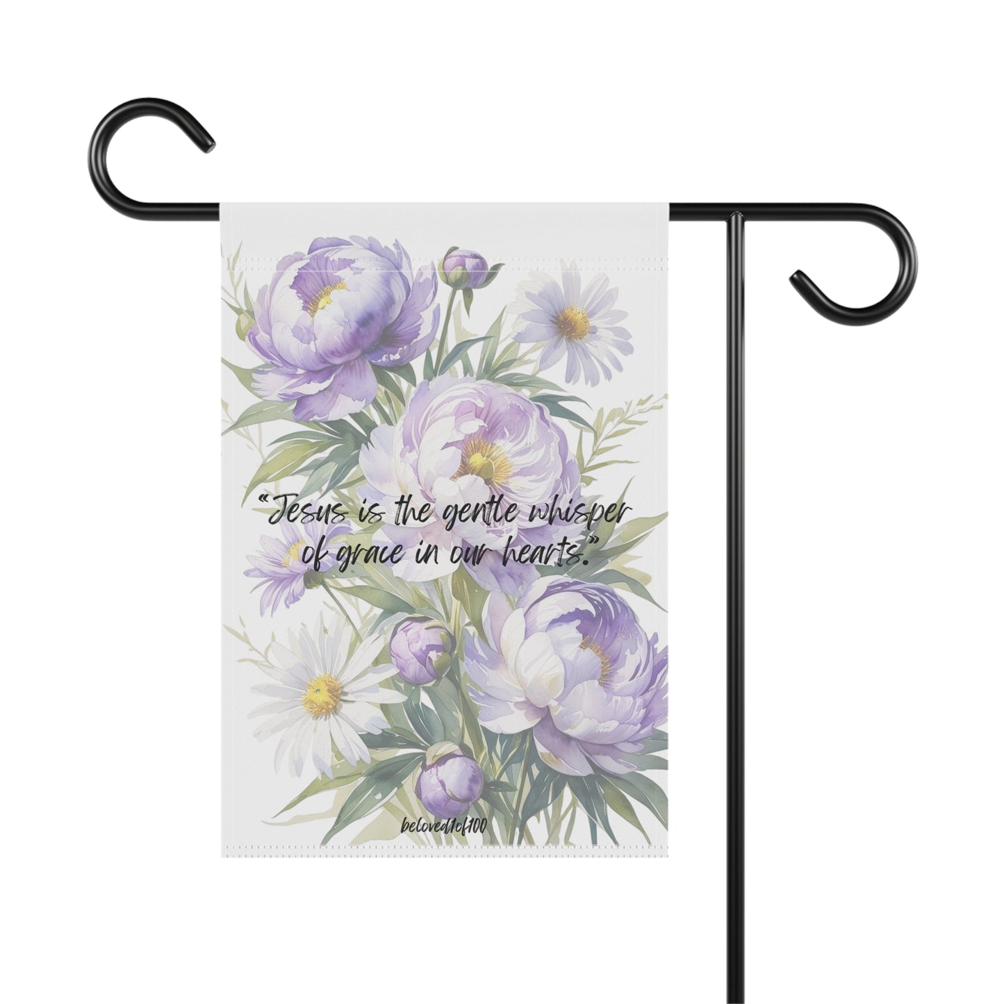 Garden & House Banner - Purple Lilly Pattern