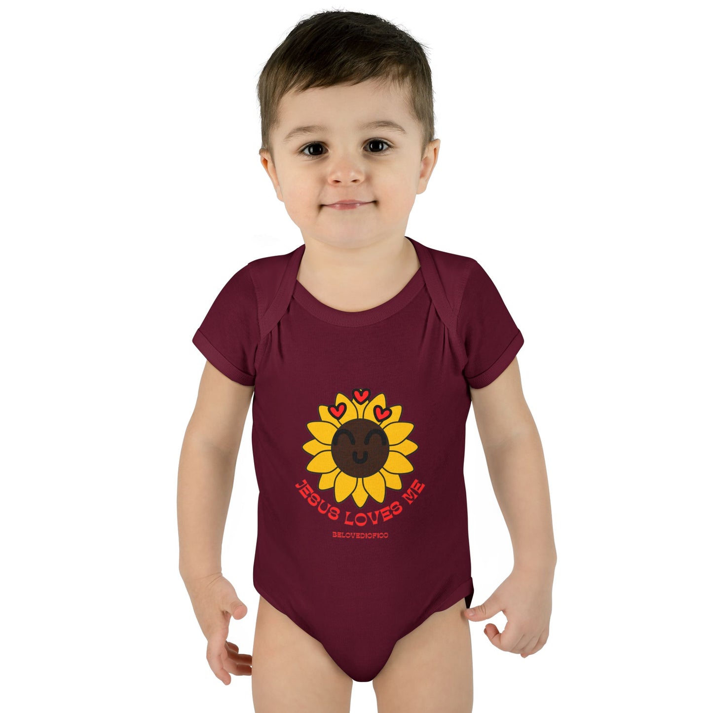 Infant/Toddler Onsie - Jesus Loves Me Sunflower