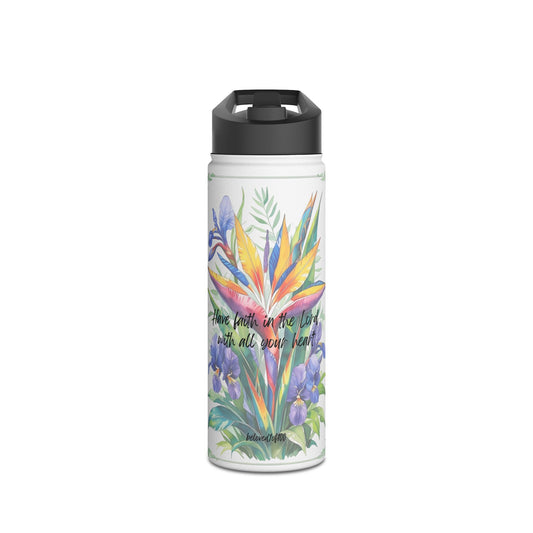 Tumbler- Bird of Paradise African Violet Pattern