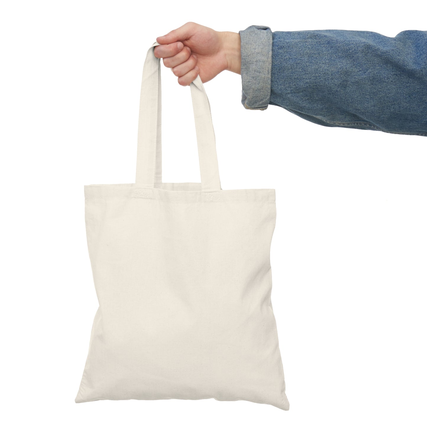 Natural Tote Bag- Jesus Saves Pattern