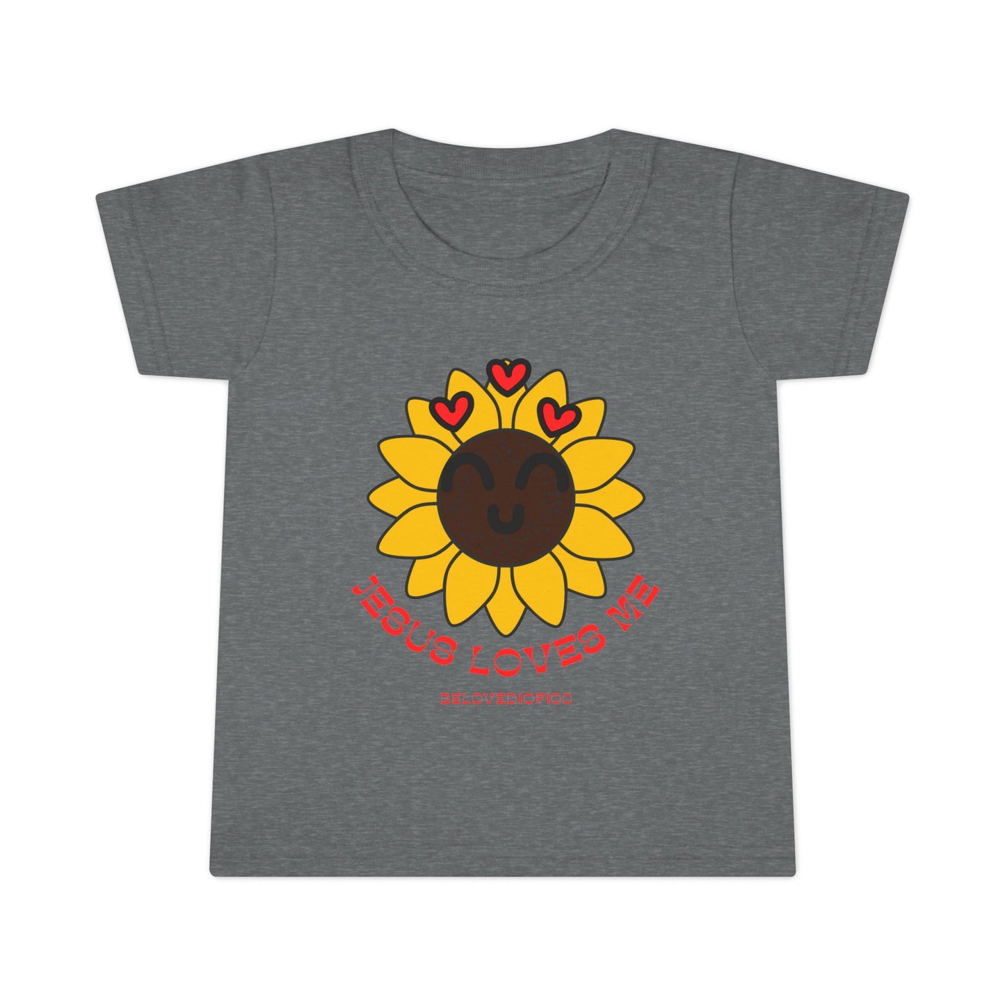 Toddler Tee - Jesus Loves Me Sunflower