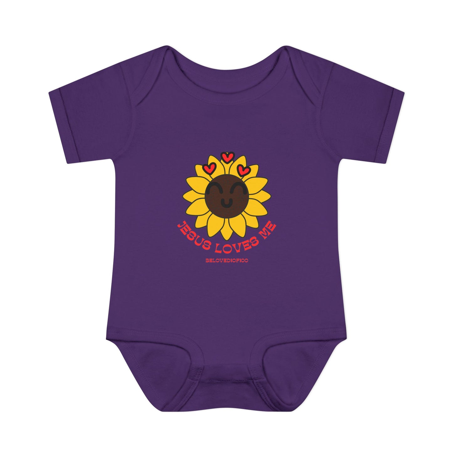 Infant/Toddler Onsie - Jesus Loves Me Sunflower