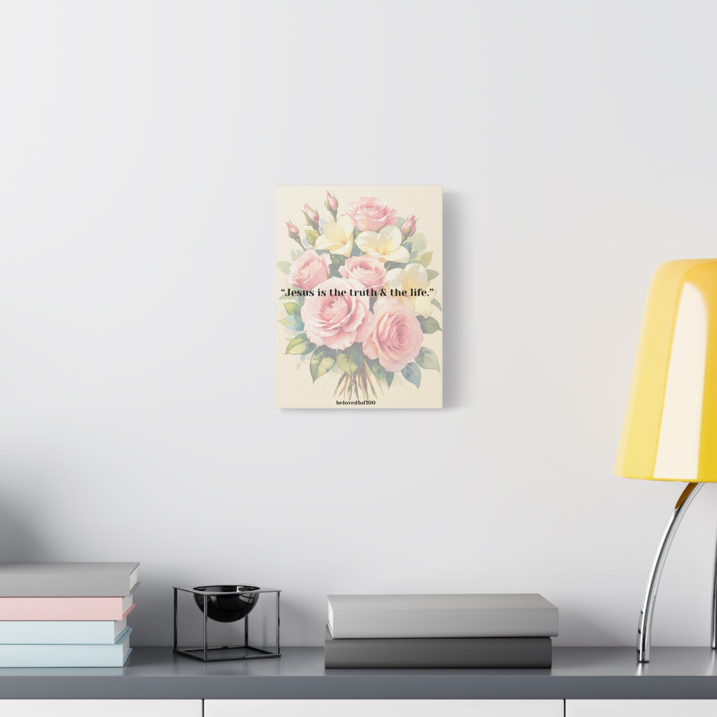 Canvas Print- Gardenia Rose Pattern