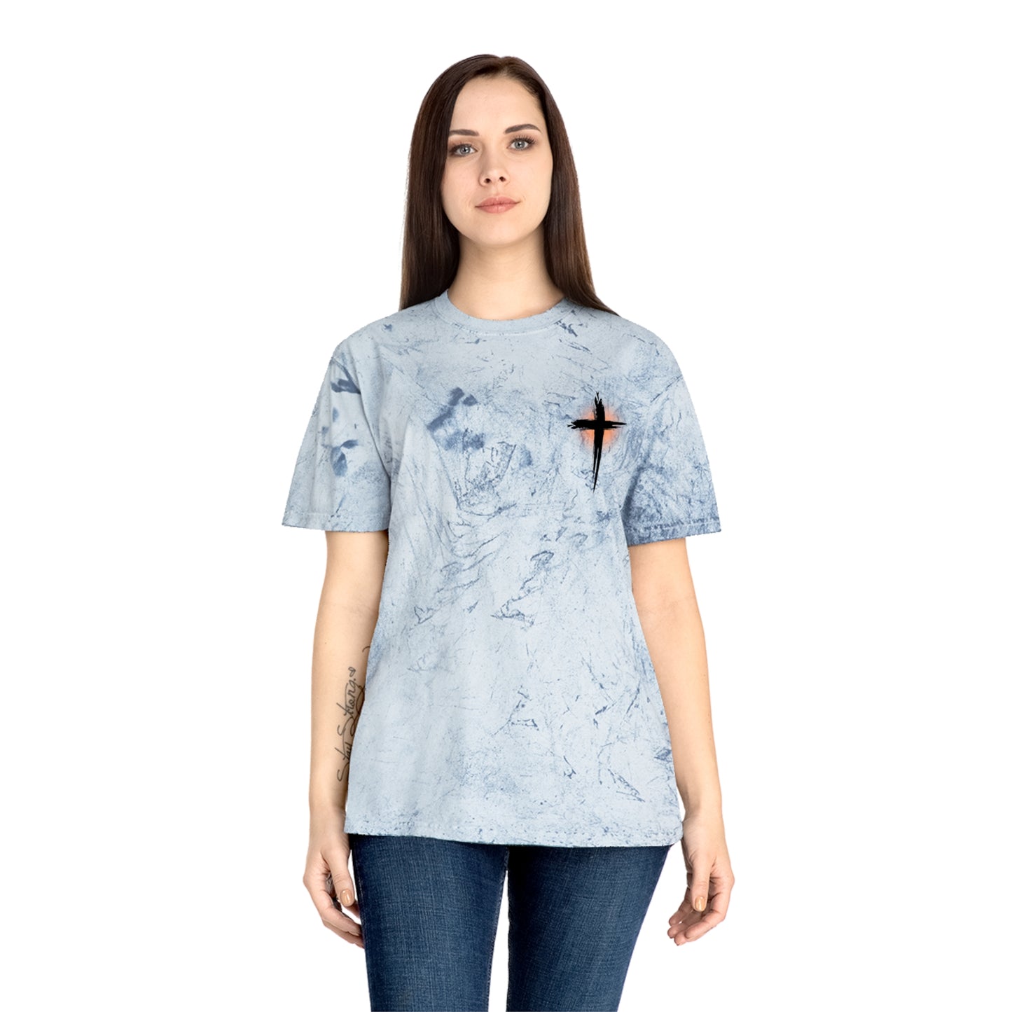 Adult Tee Color Blast  - I FALL FOR JESUS