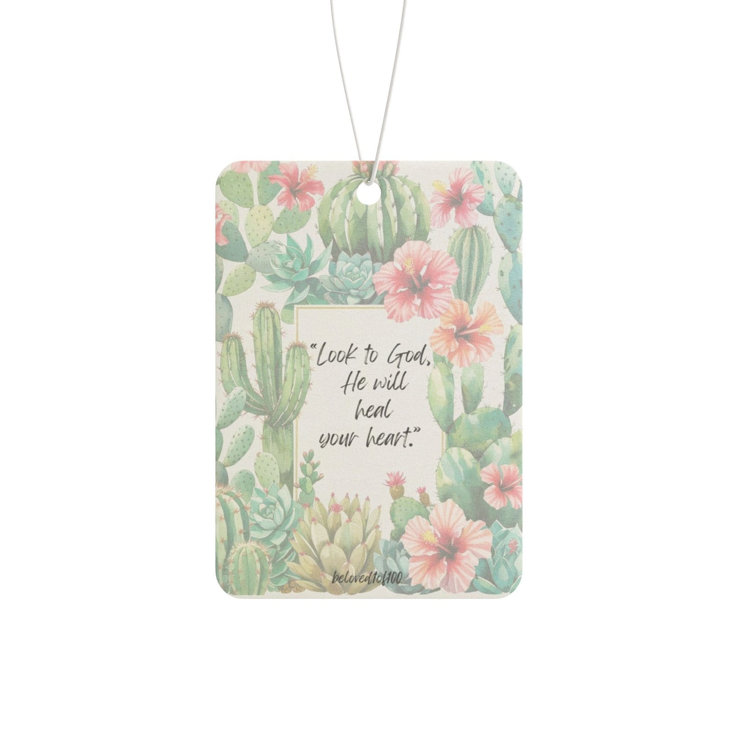 Air Freshener- Cactus Hibiscus Pattern