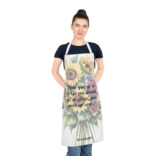 Apron - Sunflower Rose Pattern