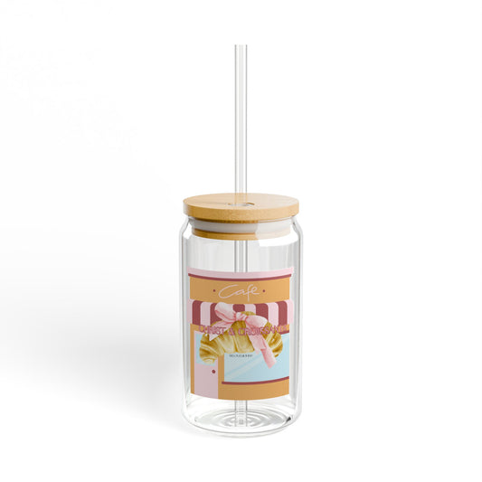 Glass Cup- Christ & Croissants
