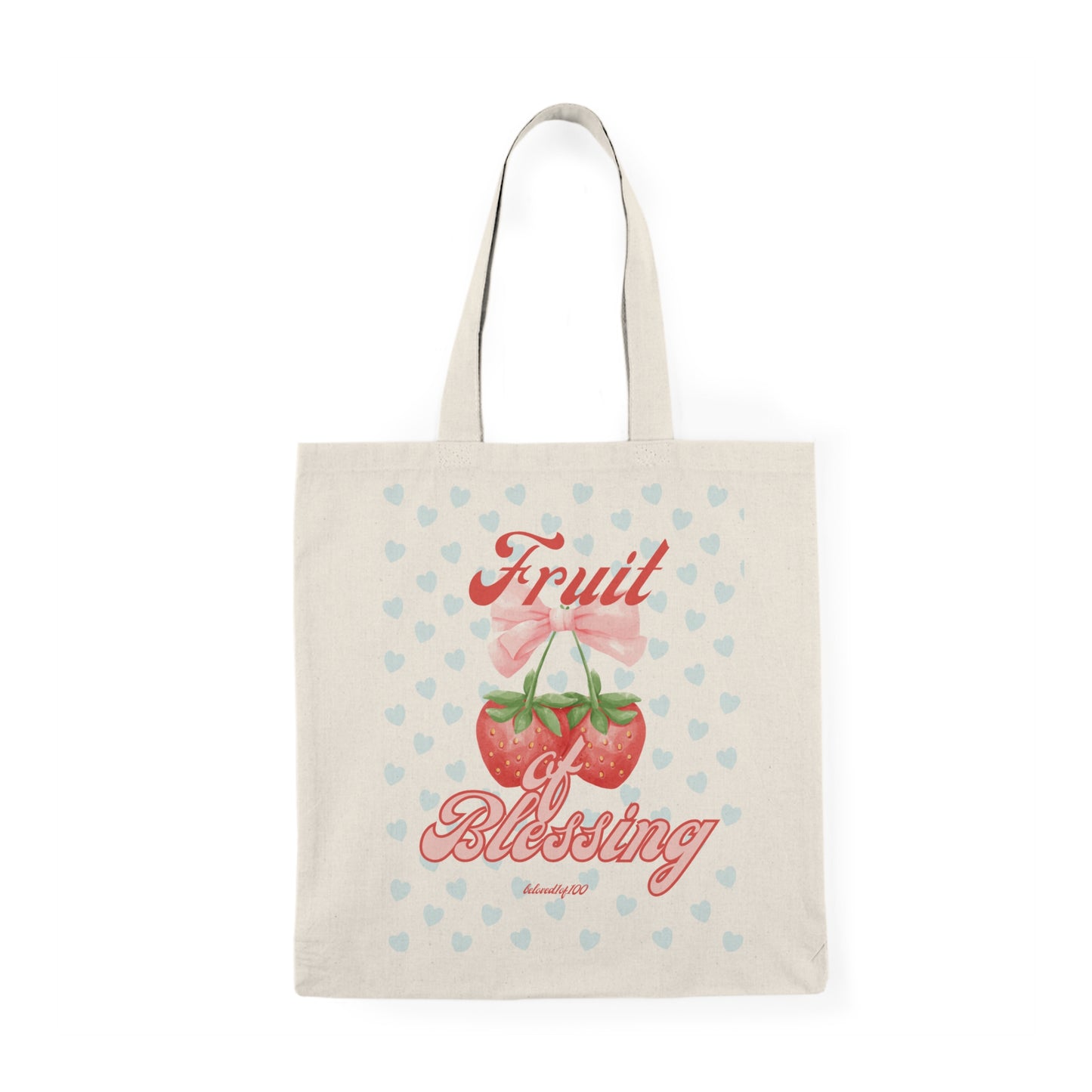 Natural Tote Bag- Fruit of Blessing