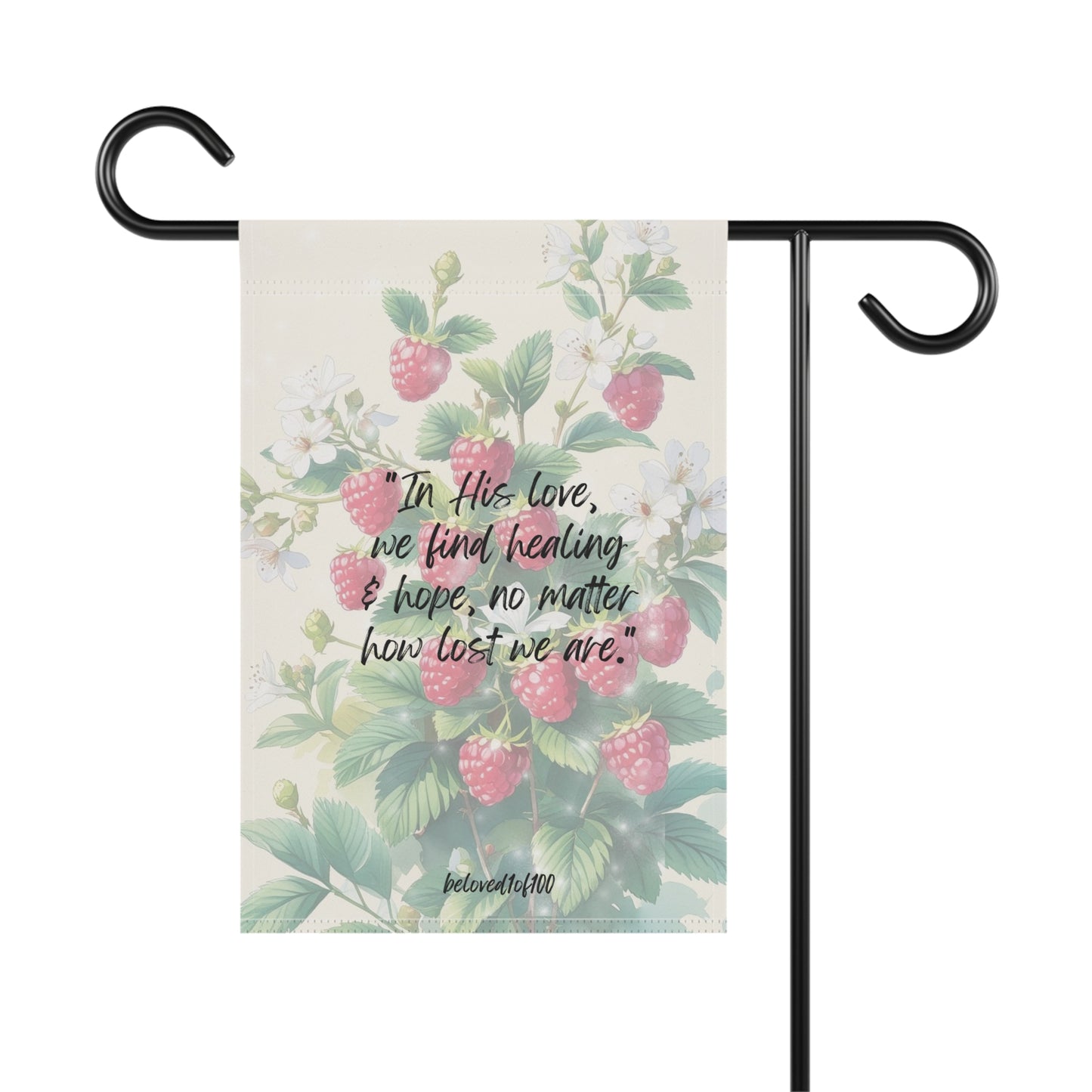 Garden & House Banner - Raspberry Jasmine Pattern