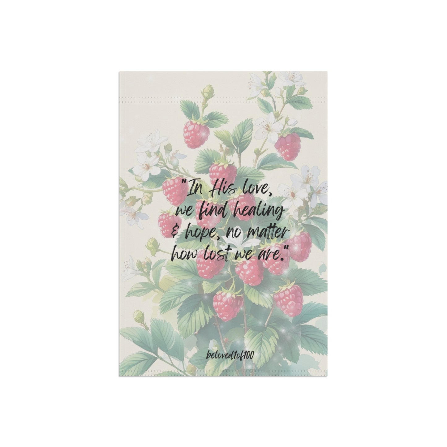 Garden & House Banner - Raspberry Jasmine Pattern