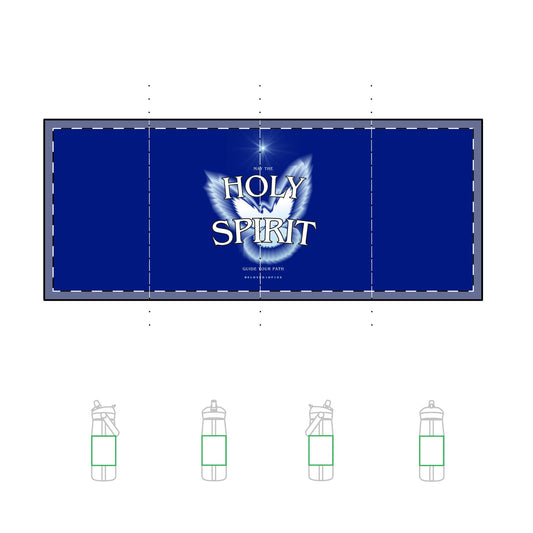 Flip Straw Water Bottle - Holy Spirit