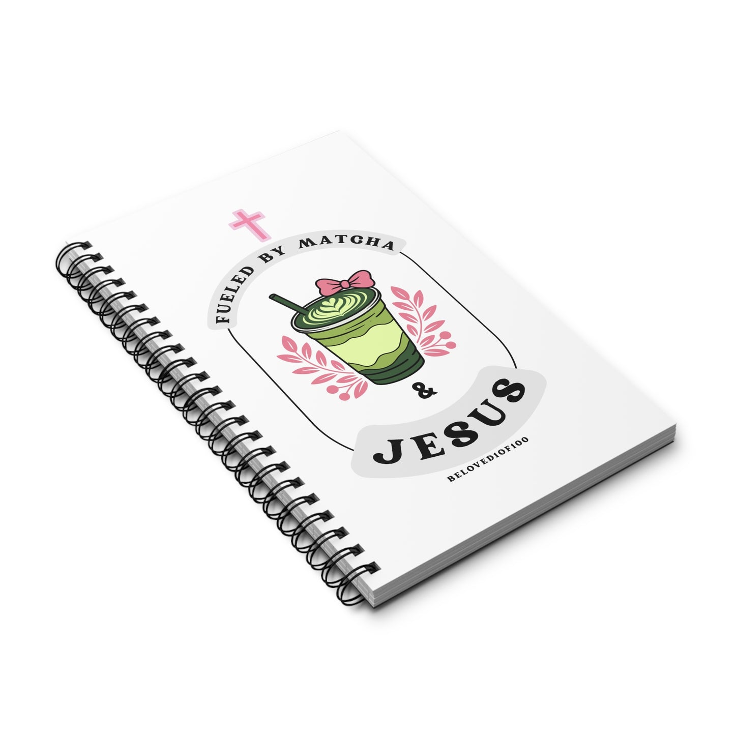 Spiral Notebook- Matcha & Jesus