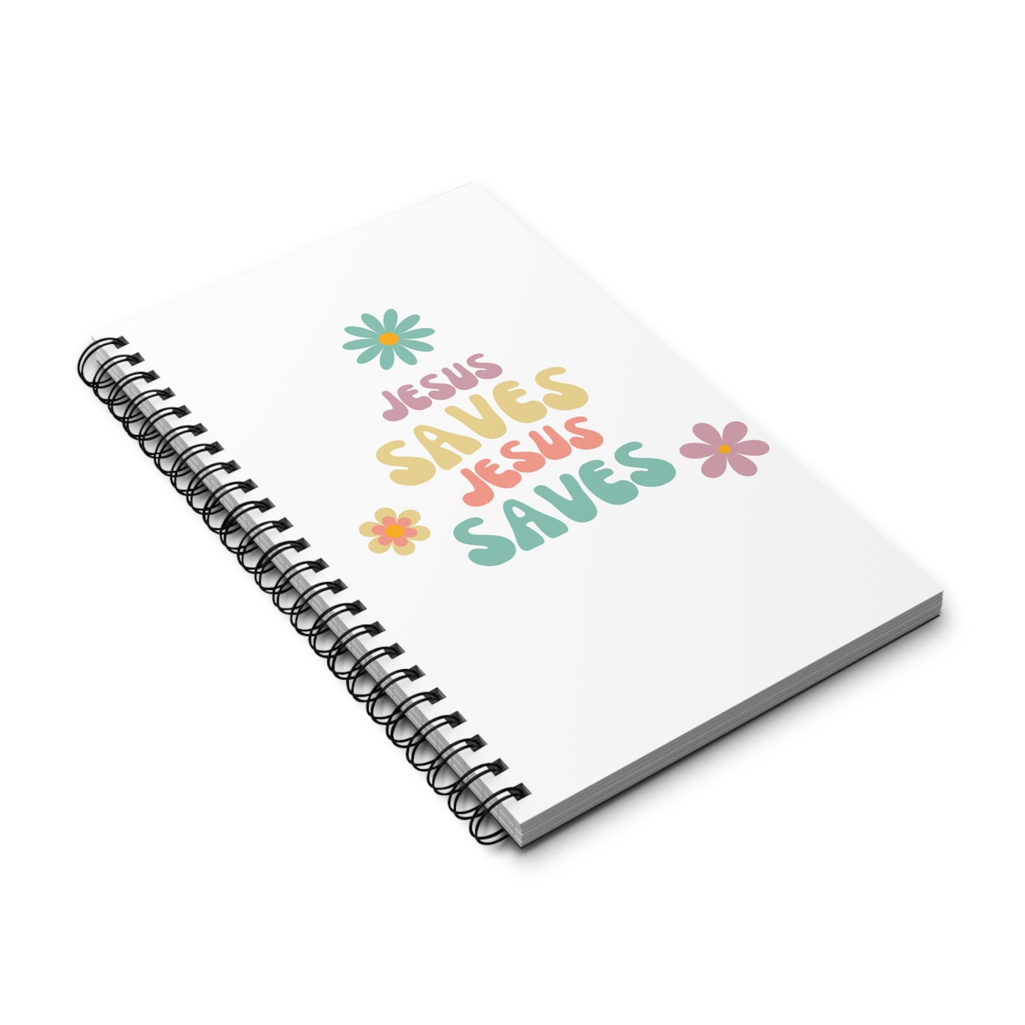 Copy of Spiral Notebook- Peony Tulip Pattern