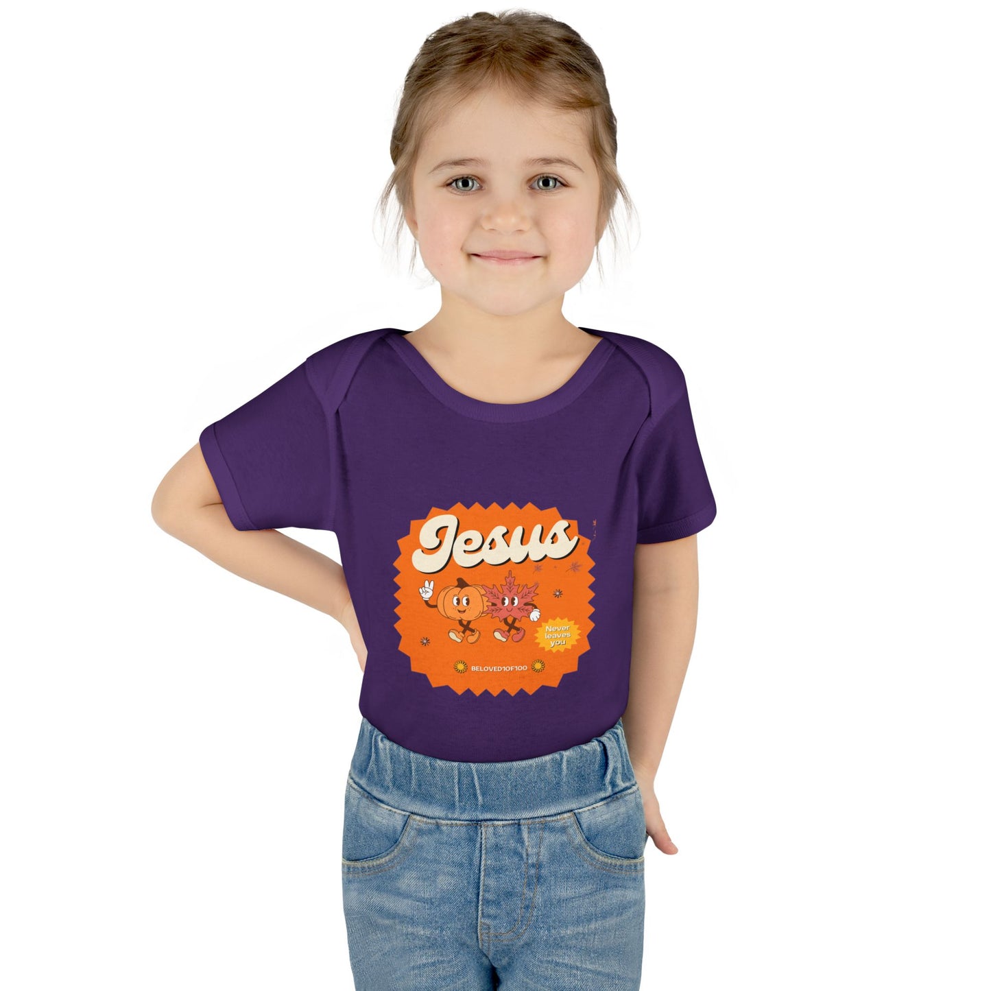 Infant/Toddler Onsie - Jesus Never Leaves
